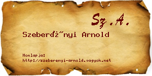 Szeberényi Arnold névjegykártya